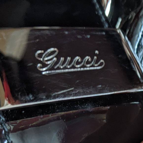 Gucci 2007 Romy Black Patent and Chrome Medium Handbag - Picture 16 of 16